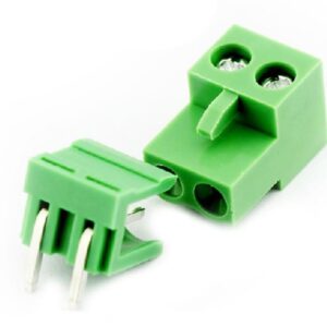 Terminal Connector 2 Pin With Right Angle Base