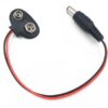 9V Battery Clip connector with DC Jack