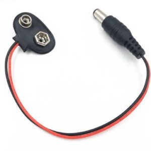 9V Battery Clip connector with DC Jack