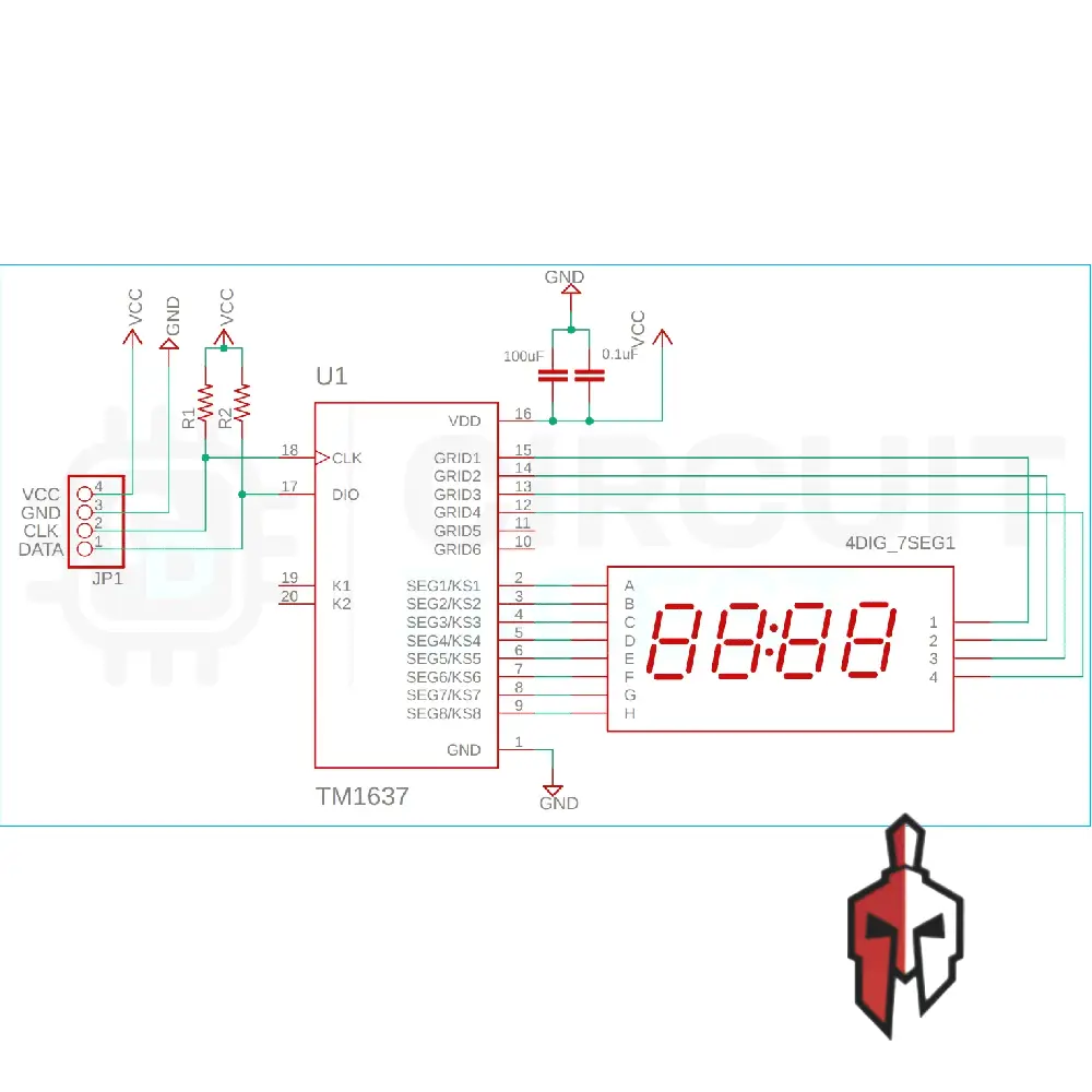 TM1637 4 Digit LED Display Module in Sri Lanka