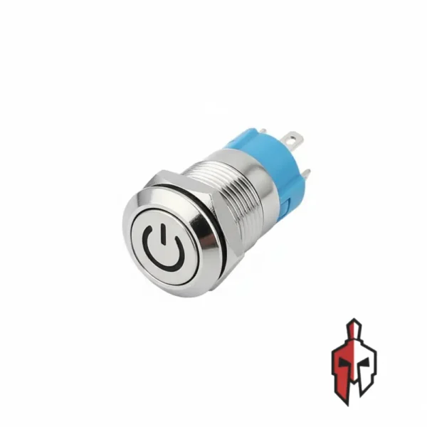 M12 Metal Push Button Fixed Self Locking 12mm - Alphatronic