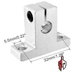 SK8 8mm Linear Shaft Rod Support Rail in Sri Lanka