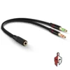 3.5mm Female to Dual 3.5mm Male Cable in Sri Lanka