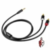 3.5mm Male to 2RCA Male Cable 3m in Sri Lanka
