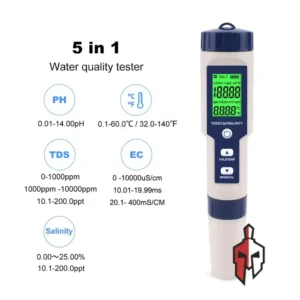 5 in 1 pH TDS EC Salinity Temp Meter in Sri Lanka
