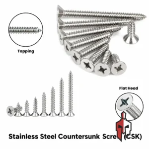 M2 Countersunk Self-Tapping Screw Phillips in Sri Lanka