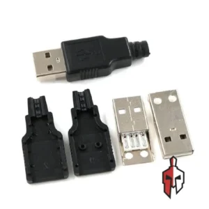 USB Type A Male 4-Pin DIY Solder Kit in Sri Lanka