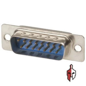 DB15 Male VGA Connector 3-Row Solder Type in Sri Lanka