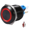 22mm Latching Push Button Switch Red LED in Sri Lanka