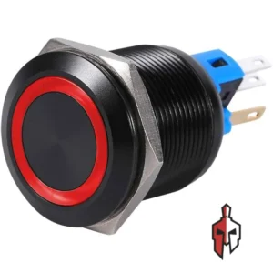 22mm Latching Push Button Switch Red LED in Sri Lanka