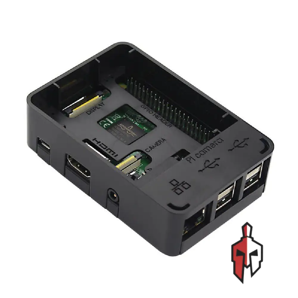 Raspberry Pi 2B/3B/3B+ ABS Case Black in Sri Lanka