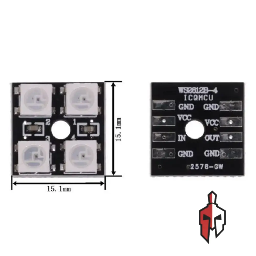 WS2812B 5050 RGB LED Module 2x2 4-Bit 5V in Sri Lanka